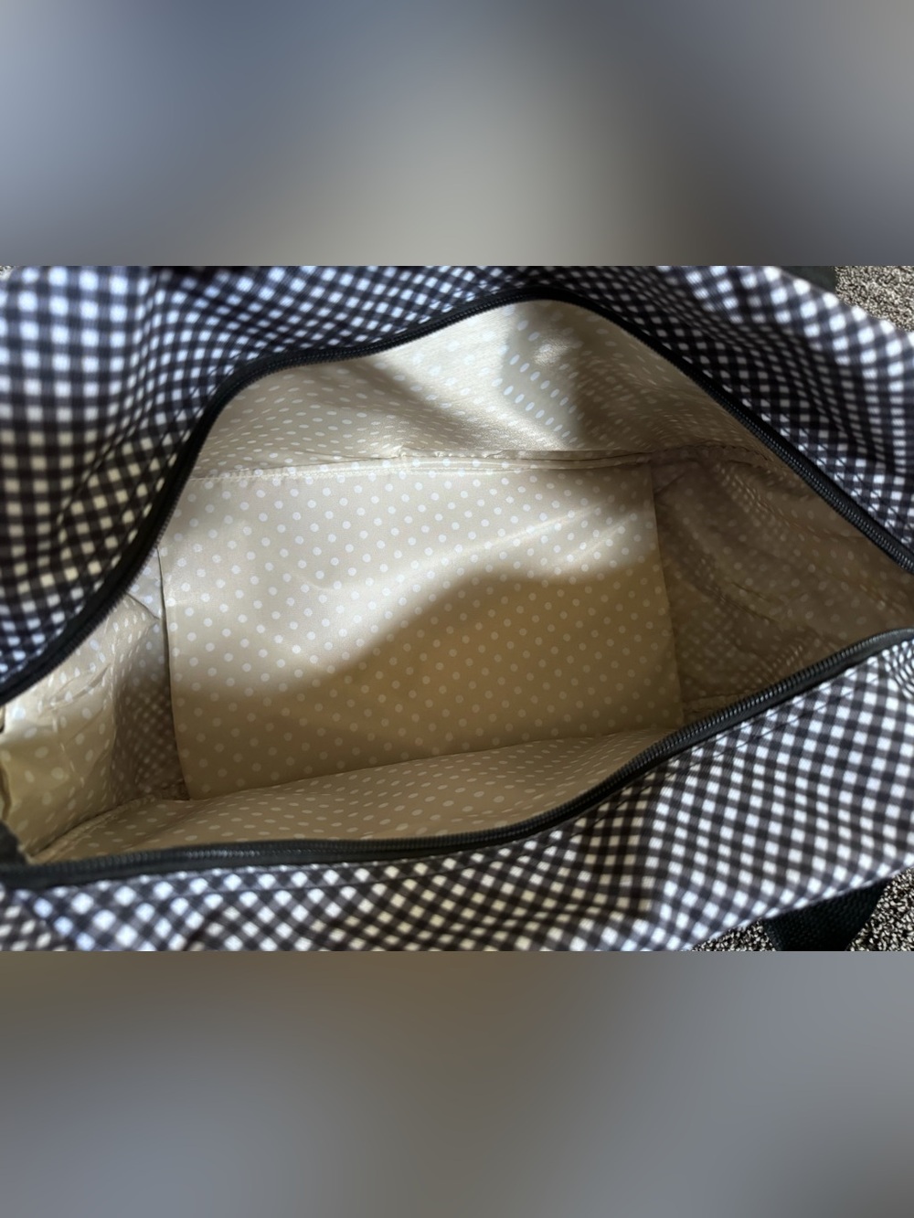 Jessica Simpson gingham print travel bag - Picture 3 of 3